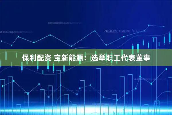 保利配资 宝新能源：选举职工代表董事